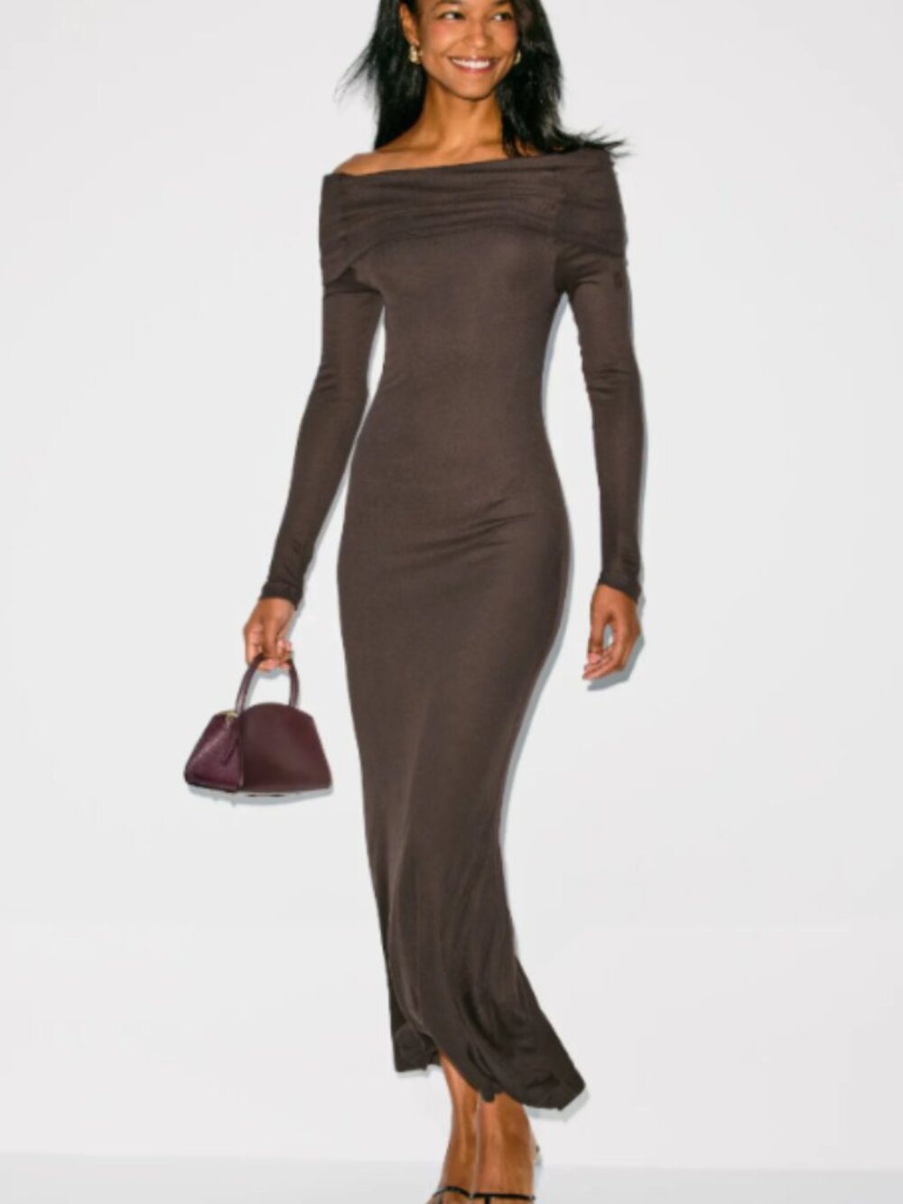 RTR-233 By Malene Birger Jytte Off The Shoulder Midi Dress
